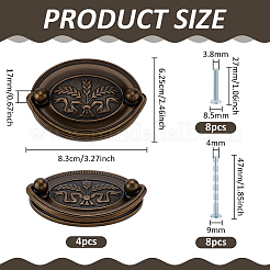 4Pcs Zinc Alloy Drawer Handles&nbsp;FIND-PH0060-25