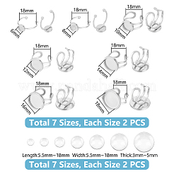 201 Stainless Steel Cuff Pad Ring Settings&nbsp;DIY-UN0055-90