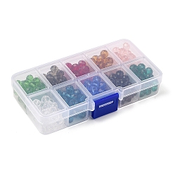 300Pcs 10 Colors Glass Beads Strands&nbsp;EGLA-YW0003-27
