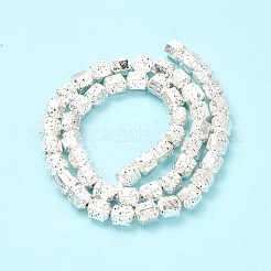 Electroplated Natural Lava Rock Beads Strands&nbsp;G-G984-09S