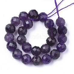 Natural Amethyst Beads Strands&nbsp;X-G-S345-8mm-010