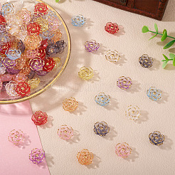 Camellia Transparency Acrylic Beads&nbsp;RESI-TA0004-27A