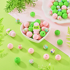 62Pcs 5 Styles 3D Three-Dimensional Silicone Beads&nbsp;SIL-TA0003-53A