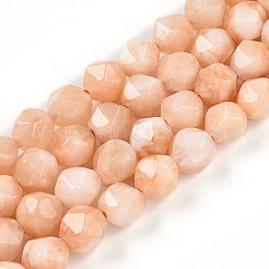 Dyed Natural White Jade Beads Strands&nbsp;G-T139-8mm-46T
