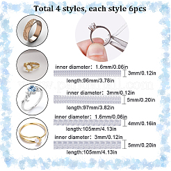 24Pcs 4 Style Plastic Spring Coil&nbsp;FIND-SC0005-54