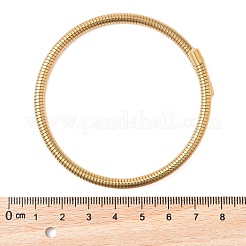 304 Stainless Steel Spring Bangles for Women&nbsp;BJEW-Z086-01G-01