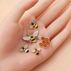 10Pcs 5 Styles Alloy Enamel Pendants&nbsp;ENAM-YW0003-41