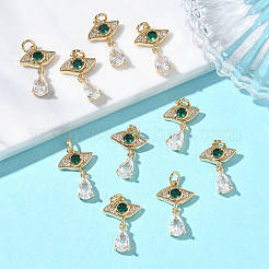SHEGRACE Brass Cubic Zirconia Pendants&nbsp;XGRQ3K128-547G