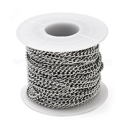 Tarnish Resistant 304 Stainless Steel Curb Chains&nbsp;STAS-M032-4mm-51P