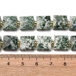 Natural Green Spot Jasper Beads Strands&nbsp;G-F839-A23-01