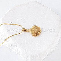 3Pcs European Ocean Shell Shaped Stainless Steel Pendant Necklaces for Women&nbsp;TC1409