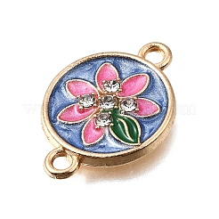 Alloy Rhinestone Enamel Connector Charms&nbsp;FIND-E049-11A-KCG