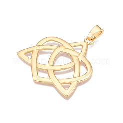 Trinity Knot Rack Plating Alloy Big Pendants&nbsp;FIND-N005-45G