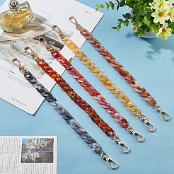 5Pcs 5 Colors Acrylic Curb Chain Purse Extender Chains&nbsp;FIND-WR0007-21