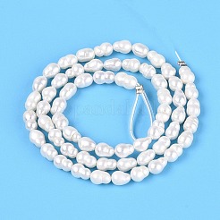 Natural Nucleated Pearl Beads Strands&nbsp;PEAR-N012-02Q-01