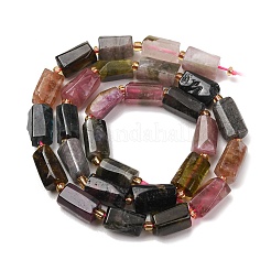 Natural Multicolor Tourmaline Beads Strands&nbsp;G-D110-H02-01