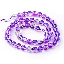 Synthetic Moonstone Beads Strands&nbsp;G-R375-8mm-B09