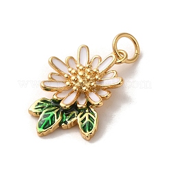 Brass Enamel Pendants&nbsp;KK-K358-02A-G