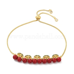 Brass Micro Pave Cubic Zirconia Slider Bracelets&nbsp;BJEW-Z126-01G
