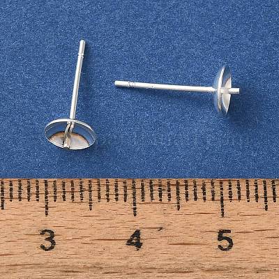 Brass Studs Earrings Finding&nbsp;KK-K383-01D-S-1