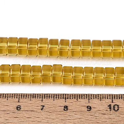 Transparent Glass Beads Strands&nbsp;GLAA-N026-4x8mm-T07-1