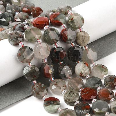 Natural Bloodstone Bead Strands&nbsp;G-C116-A06-01-1