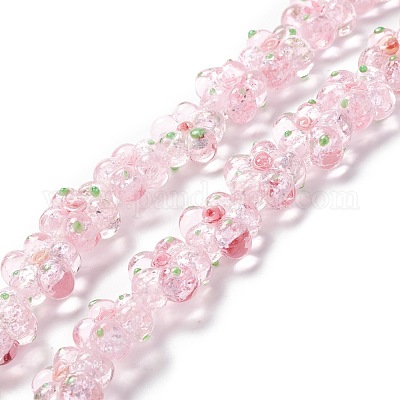 Handmade Lampwork Beads Strands&nbsp;LAMP-D015-08A-1