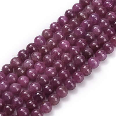 Natural Ruby Beads Strands&nbsp;G-L631-A01-5mm-AA-1