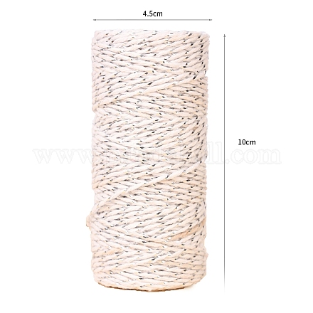 Cotton Metallic String Threads&nbsp;PW-WG20732-03-1