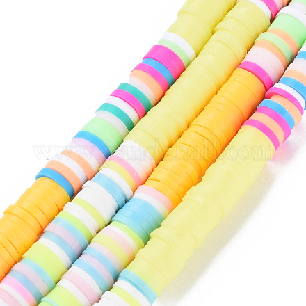 Handmade Polymer Clay Bead Strands&nbsp;CLAY-S096-030F-1