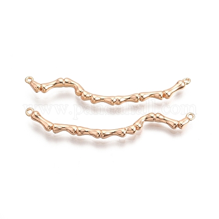 Brass Connector Charms KK-C005-17G-1