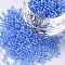 12/0 Glass Seed Beads, Trans. Colours Lustered, Round, Cornflower Blue, 2mm, Hole: 1mm, 30000pcs/pound