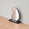 Plastic Mirror Model, Micro Landscape Dollhouse Accessories, Pretending Prop Decorations, Black, 34x13x41mm
