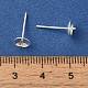 Brass Studs Earrings Finding&nbsp;KK-K383-01D-S-3