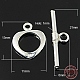 925 Sterling Silver Toggle Clasps&nbsp;STER-A008-36-2