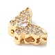 Brass Micro Pave Cubic Zirconia Beads&nbsp;KK-A253-10G-2