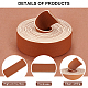 2.5M Double Face Litchi Pattern Imitation Leather Cord&nbsp;LC-WH0006-08B-4