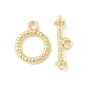 Textured Ring Alloy Toggle Clasps&nbsp;FIND-B047-20G-1