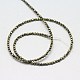 Natural Pyrite Beads Strands&nbsp;G-L031-2mm-03-3