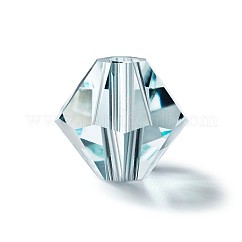 Preciosa&reg Crystal Beads, Czech Crystal, Bicone(451 69 302 Rondelle), 60001 Silver Aquamarine, 3mm, Hole: 0.8mm