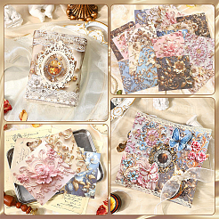 4Bags 4 Colors Flower Scrapbook Paper Kits&nbsp;DIY-SP0005-53