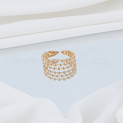 1Pc 304 Stainless Steel Open Cuff Ring&nbsp;RJEW-LP0008-23G