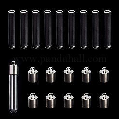Glass Bottle Pendants&nbsp;GLAA-PH0007-48P