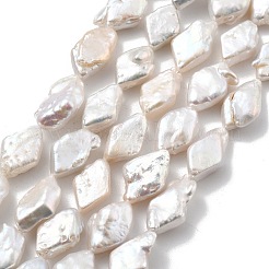 Natural Baroque Keshi Pearl Beads Strands&nbsp;PEAR-P064-12A-01A