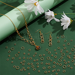 200Pcs 4 Styles Brass Split Rings&nbsp;FIND-UN0016-24
