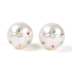 ABS Plastic Imitation Pearl Round Beads&nbsp;SACR-T017-76A