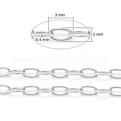 Tarnish Resistant 304 Stainless Steel Cable Chains&nbsp;CHS-L024-013B