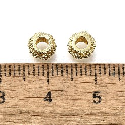 Brass Micro Pave Clear Cubic European Zirconia Beads&nbsp;KK-M316-17G-01