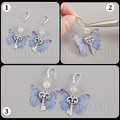 24Pcs 2 Colors Brass Earring Hooks&nbsp;KK-SC0006-54