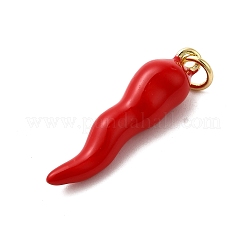 Brass Enamel Pendants&nbsp;KK-P303-07B-G
